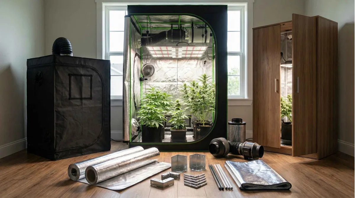 Beste Growbox für Cannabis 2026 – Growzelt mit LED Beleuchtung